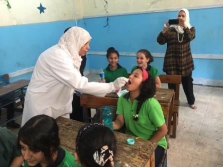 إطلاق الحملة الوطنية الثالثة لمكافحة الديدان الطفيلية المنقولة بالتربة للأطفال في سن الدراسة في مصر 