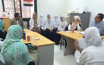 Health care staff attending a focus group