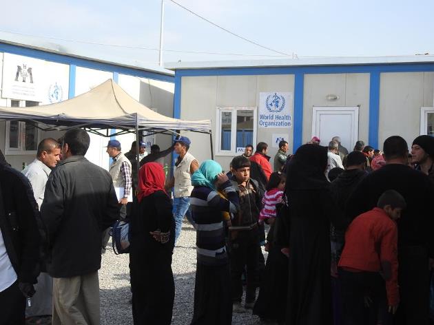 الخدمات الصحية في مخيمات اللاجئين في العراق