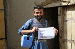 Mohammad Ferdaus, 23, has worked as a volunteer vaccinator for 5 years. He goes from house to house in his neighbourhood in Kabul during campaigns to vaccinate all children under the age of 5 to ensure they are immunized and protected.  “Almost everyone in my area accepts vaccines when we offer them. If someone initially refuses, we convince them to vaccinate their children by giving them more information about the benefits of vaccination and why it’s essential for children’s health.”