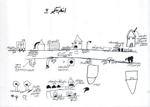Figure 1 Map of one of the neighbourhoods constructed by the women of the community with the guidance of Women Health Volunteers
