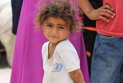 Little girl in Al Raqqa