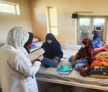 A dedicated healthcare provider conducting routine visits monitoring patient conditions at the Drug Addiction Treatment Centre