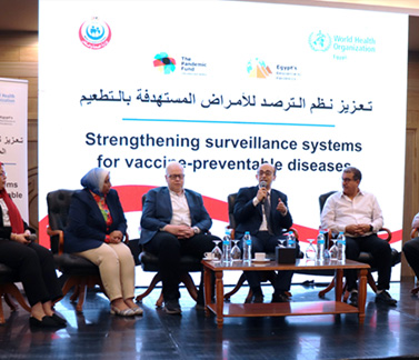 Representatives from the WHO and the Ministry of Health launch the workshop