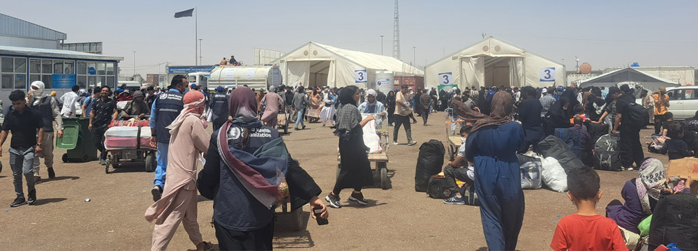WHO on the ground at Islam Qala on 7 July 2025, providing critical health support to vulnerable returnees and families in need