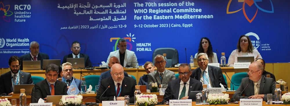 Inauguration de la soixante-dixième session du Comité régional de l'OMS pour la Méditerranée orientale au Caire