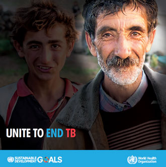 L’image nous montre l’affiche de la campagne pour la Journée mondiale de lutte contre la tuberculose 2017