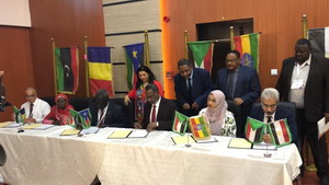 Health Ministers signing the Khartoum Declaration