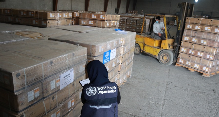 WHO donates 260 000 packs of intravenous solutions to Islamic Republic of Iran