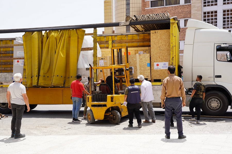 WHO delivers 3 MRI machines funded by the Government of Japan