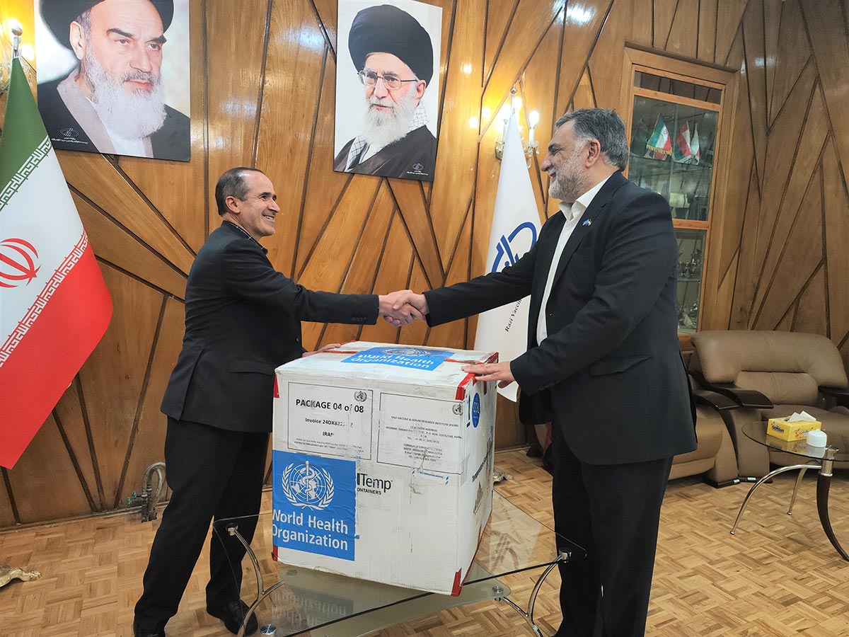 WHO facilitates the procurement of vaccine vial monitors for the Islamic Republic of Iran