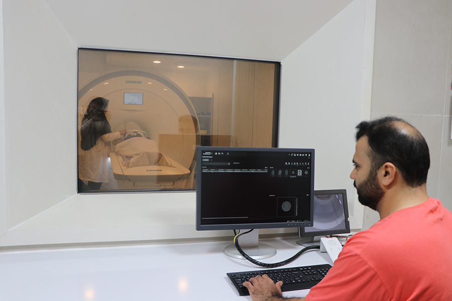 The newly installed MRI machine at a recipient hospital gets into service immediately after installation. Photo credit: WHO/WHO Iran