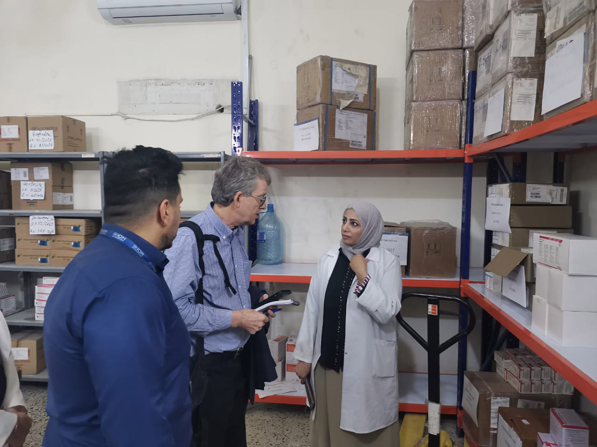 WHO and partners join WHO RO Mission to the Iraqi National TB institute in Baghdad. WHO Iarq