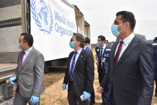 WHO provides medical supplies and equipment to the Ministry of Health of Kurdistan to fight COVID-19