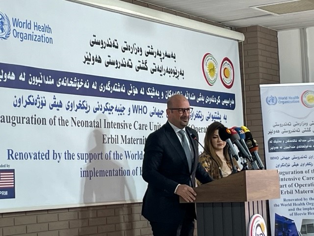 WHO gives fresh momentum to secondary health care services in Kurdistan, Iraq