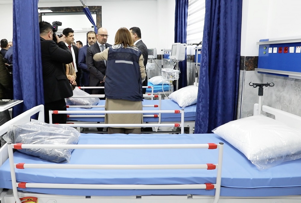 WHO inaugurates new triage unit for acute care in East Emergency Hospital in Erbil