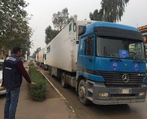 WHO delivers 4 trucks loaded with kits and medical supplies to Diyala