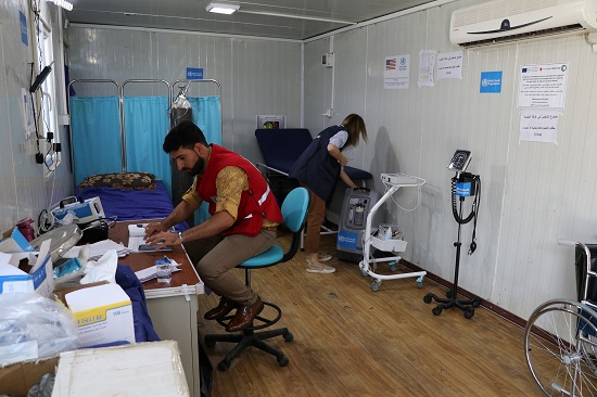 الخدمات الصحية الأولية والإحالة للاجئين السوريين في العراق 