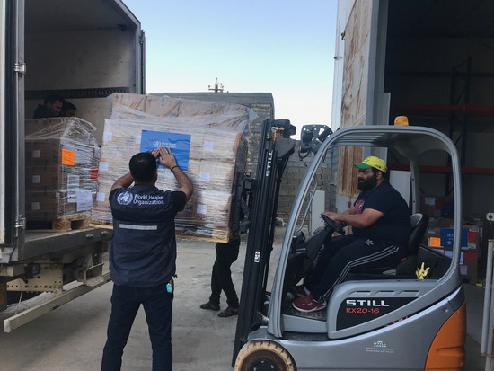 WHO sends shipment of kits and medical supplies to Missan governorate