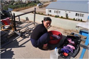 Even the roof of the school isa sheltering space where all daily activities can be performed. The risk of injuries occurring while children and women are performing basic daily households is still high