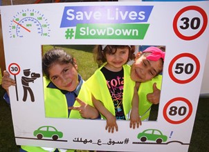 Children_pose_for_Road_Safety_Week