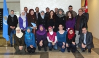 WHO Representative in Jordan Dr Akram Eltom visits the Al Hashmi community mental health centre in Amman
