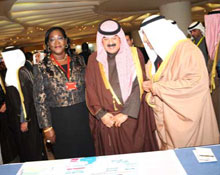 The JAF 17 exhibition on onchocerciasis (river blindness) control efforts in Africa was inaugurated by H.E Sheikh Sabah Khaled AlHamad AlSabah, Deputy Prime Minister and Minister of Foreign Affairs, Chairman of the Kuwait Fund in the presence of ministers of health, donors, NGDOs, other partners and invited guests.