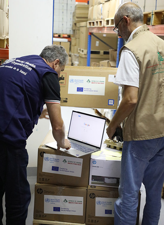 Strengthening logistics management at Lebanon’s medical warehouses
