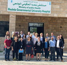 WHO team accompanies German delegation on a visit to Baabda Governmental Hospital