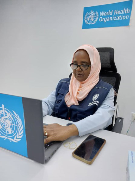 : الدكتورة ناهد إدريس صالح خالد
مسؤولة مركز عمليات منظمة الصحة العالمية، الجزيرة، السودان

