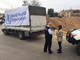 Life-saving medical supplies reach besieged city in Syria Life-saving medical supplies reach besieged city in Syria