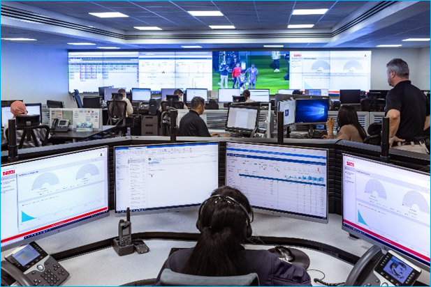 A public health emergency operations center set up to monitor the FIFA World Cup Qatar 2022. Photo credit: WHO/Health Emergencies Programme