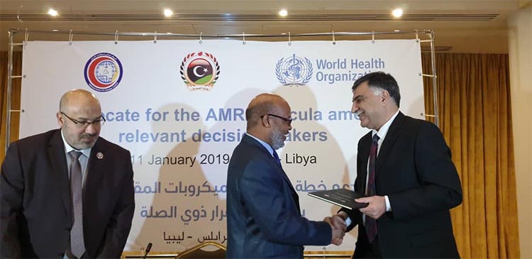 الدعوة لمناهج مقاومة مضادات الميكروبات (AMR) بين صناع القرار ذوي الصلة طرابلس ليبيا
