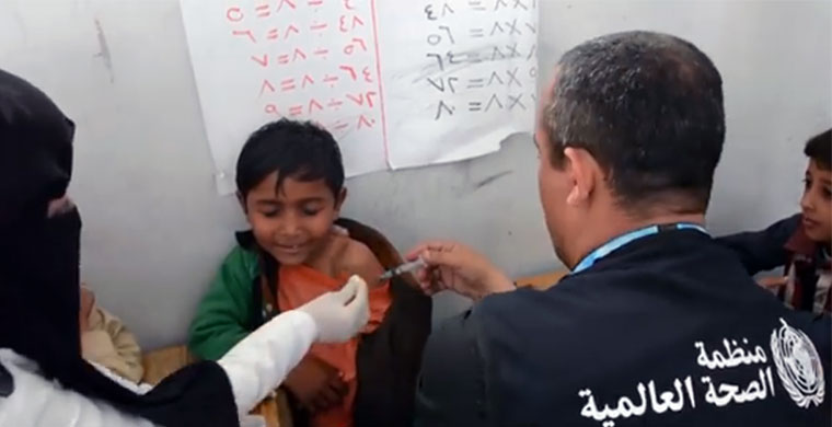 اختتام حملة التحصين ضد الدفتيريا لـ2.7 مليون طفل في اليمن