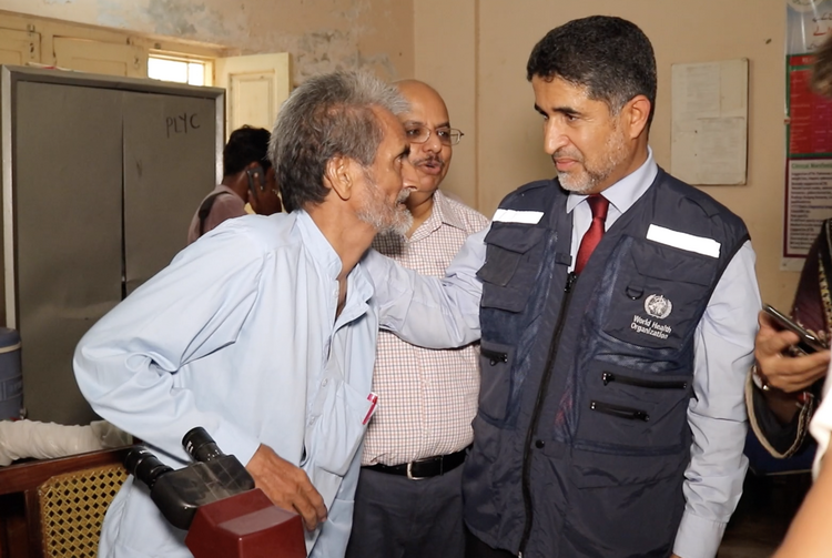 Dr Abdul-Hakim has been working as a lab technician at Children Hospital in Larkana for more than 35 years. Now, his experience is being used to help respond to the current HIV outbreak