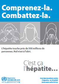 Affiche de la campagne pour la Journée mondiale contre l’hépatite