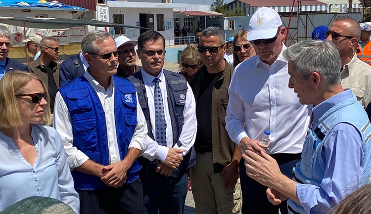 Irish and Norwegian Foreign Ministers visit Bab-al-Hawa border crossing with Northwest Syria