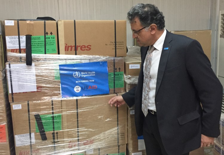 منظمة الصحة العالمية في العراق ترسل شحنة جديدة من معدات الطوارئ والإمدادات الطبية إلى  محافظة ميسان