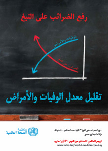 ملصق اليوم العالمي للامتناع عن التبغ 2014