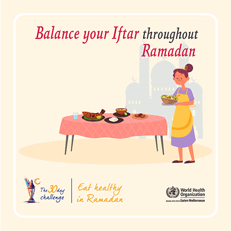 Balance your iftar throughout ramadan