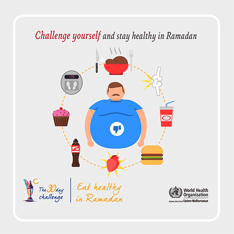 Challenge yourself and stay healthy in Ramadan