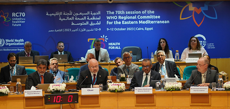 The 70th session of the WHO Regional Committee for the Eastern Mediterranean opens in Cairo