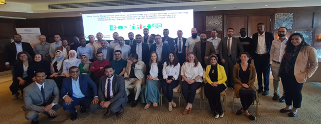 Review workshop for the first phase of the project to improve monitoring capacity in humanitarian and fragile settings, September 2023. Photo credit: WHO/Health Emergencies Programme