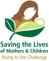 Logo for the meeting Saving the lives of mothers and children: progress towards achieving MDGs 4 and 5 in the Region