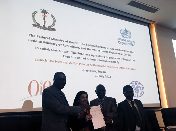 وزارة الصحة الاتحادية ومنظمة الصحة العالمية والشركاء يطلقون خطة العمل الوطنية للتصدي لمقاومة مضادات الميكروبات في السودان