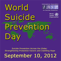 Affiche pour la Journée mondiale de la prévention du suicide 2012