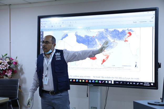 A surveillance workshop run by WHO in Iraq. Photo credit: WHO/Health Emergencies Programme