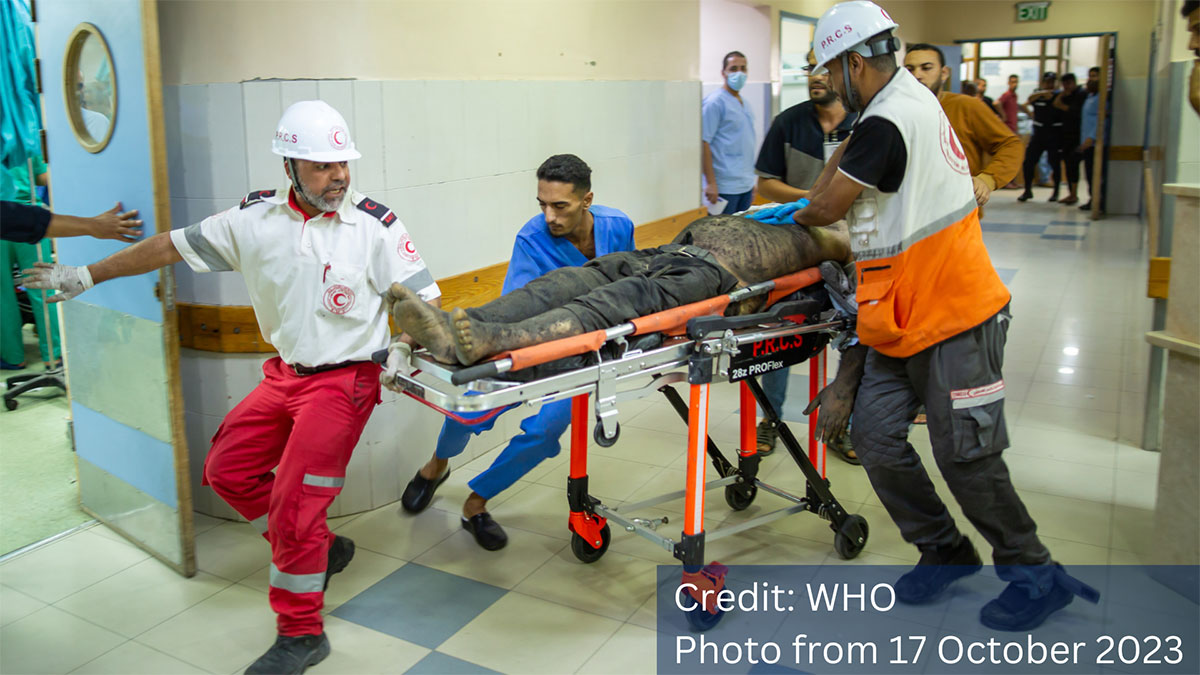 دعوة مشتركة من المديرين الإقليميين لصندوق الأمم المتحدة للسكان واليونيسف ومنظمة الصحة العالمية إلى تحرك فوري لوقف الهجمات على الرعاية الصحية في غزة