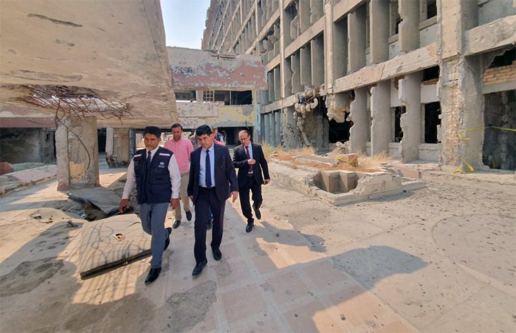 Visit to the destroyed Ibn Sina Hospital in Mosul, Ninewa governorate