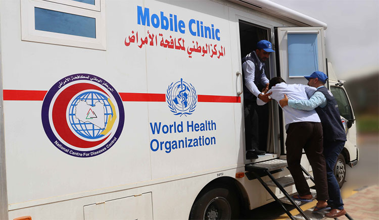 استجابة منظمة الصحة العالمية لاحتياجات الاصابات المتزايدة مع تصاعد العنف في طرابلس ، ليبيا